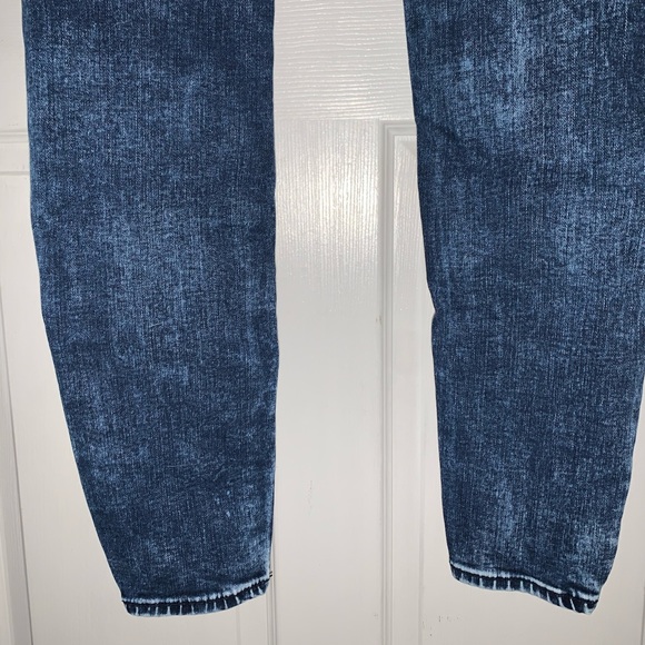 AEO SKY HIGH JEGGING Blue Denim Stretch Jeans EXC - Picture 6 of 8